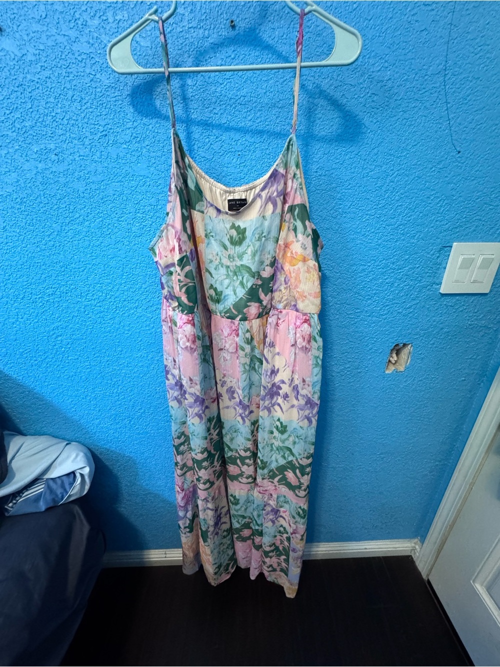 Lane Bryant Pastel Floral Maxi Dress in Pink, Mint, Lavender, Cream